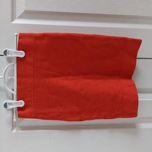 BCBG MAXAZRIA XS Poppy-Color Pencil Skirt